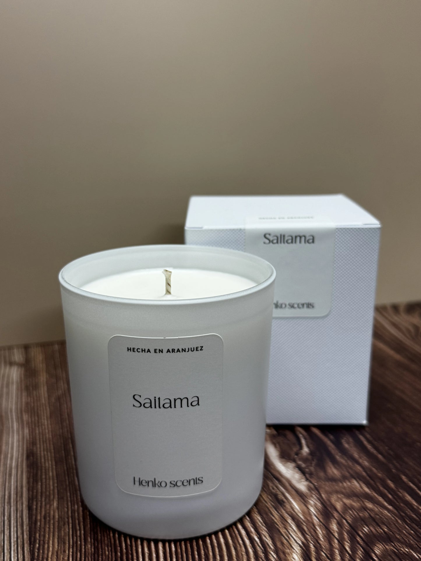 Vela Saitama – Bambú y Flor de Cerezo